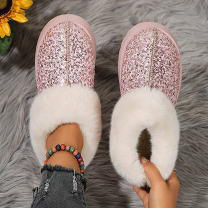 Chaussures Coton Épaisses à Enfiler